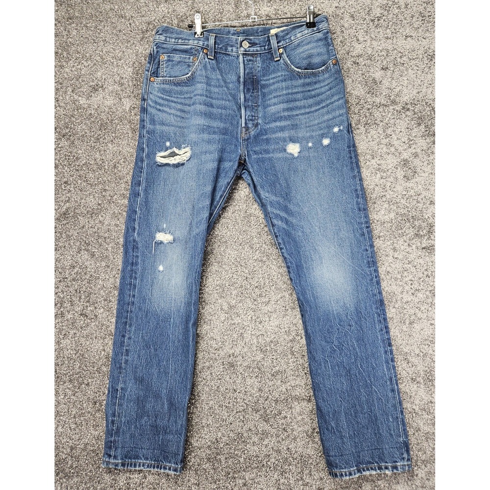 Levi's 501 150th Anniversary Selvedge Jeans Men's 32x30 Distressed Button Fly